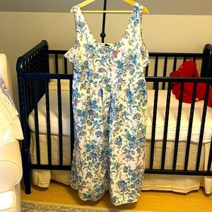 Floral J Crew Cotton Dress. Size 22